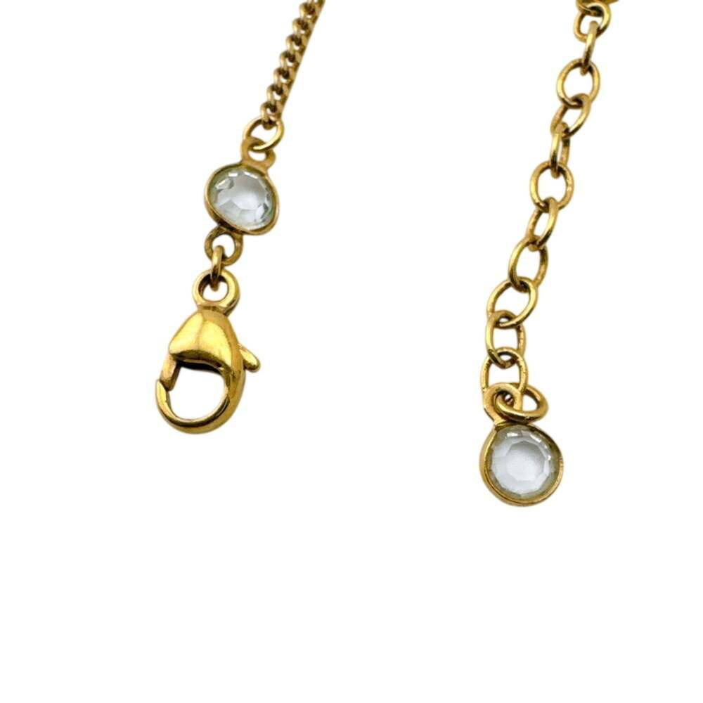 LOUIS VUITTON Gold Monogram Heart Earrings - Picture 11 of 12